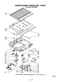 04 - Compartment Separator parts for Whirlpool Refrigerator ET18GKXSW00 from AppliancePartsPros.com