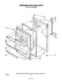 08 - Refrigerator Door , Lit / Optional parts for Whirlpool Refrigerator ET18GKXSW00 from AppliancePartsPros.com