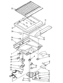 Compartment Separator parts for Whirlpool Refrigerator ET18GKXSG0B from AppliancePartsPros.com