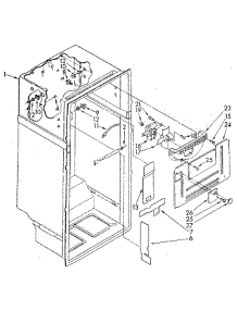 Liner parts for Whirlpool Refrigerator ET18GKXSF0B from AppliancePartsPros.com