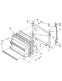 Freezer Door parts for Whirlpool Refrigerator ET18GKXSN0B from AppliancePartsPros.com