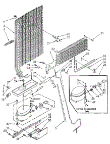 Unit parts for Whirlpool Refrigerator ET18GKXSN04 from AppliancePartsPros.com
