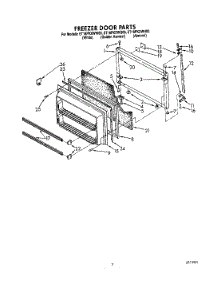 05 - Freezer Door parts for Whirlpool Refrigerator ET18PKXWG00 from AppliancePartsPros.com