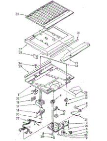 Compartment Separator parts for Whirlpool Refrigerator ET18GKXSM05 from AppliancePartsPros.com