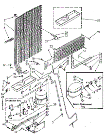 Unit parts for Whirlpool Refrigerator ET18GKXSM05 from AppliancePartsPros.com