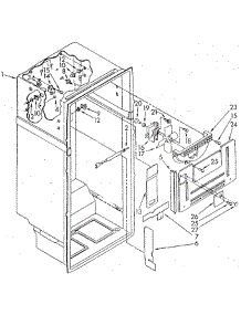 Liner parts for Whirlpool Refrigerator ET18GKXSN02 from AppliancePartsPros.com