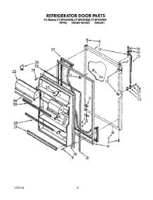 07 - Refrigerator Door, Lit / Optional parts for Whirlpool Refrigerator ET18PKXXW00 from AppliancePartsPros.com