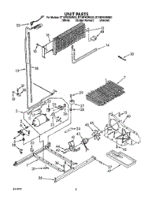 06 - Unit parts for Whirlpool Refrigerator ET18PKXWN00 from AppliancePartsPros.com