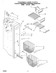 04 - Freezer Liner parts for Whirlpool Refrigerator ED25DQXBW01 from AppliancePartsPros.com