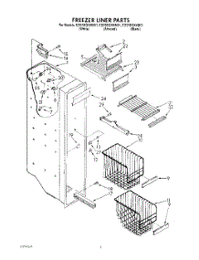04 - Freezer Liner parts for Whirlpool Refrigerator ED25DQXAW01 from AppliancePartsPros.com