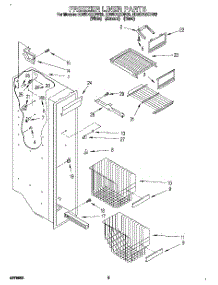 04 - Freezer Liner parts for Whirlpool Refrigerator ED25DQXDB02 from AppliancePartsPros.com