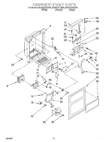 08 - Dispenser Front parts for Whirlpool Refrigerator ED25DQXDN05 from AppliancePartsPros.com