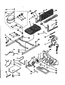 Unit parts for Whirlpool Refrigerator ED25DMXDB00 from AppliancePartsPros.com
