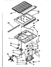 Compartment Separator parts for Whirlpool Refrigerator ED25DMXDN00 from AppliancePartsPros.com