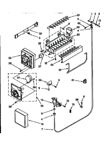 Icemaker parts for Whirlpool Refrigerator ED25DMXDN00 from AppliancePartsPros.com