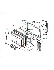 Freezer Door parts for Whirlpool Refrigerator ED25DMXDN00 from AppliancePartsPros.com