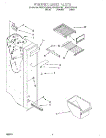 04 - Freezer Liner parts for Whirlpool Refrigerator ED25CQXFB01 from AppliancePartsPros.com