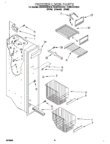 04 - Freezer Liner parts for Whirlpool Refrigerator ED25DQXDB01 from AppliancePartsPros.com