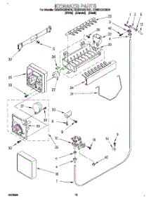 12 - Icemaker, Lit / Optional parts for Whirlpool Refrigerator ED25DQXDB01 from AppliancePartsPros.com