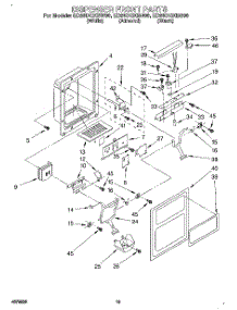 08 - Dispenser Front parts for Whirlpool Refrigerator ED25DQXBN00 from AppliancePartsPros.com