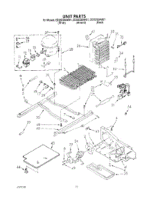 09 - Unit parts for Whirlpool Refrigerator ED25DQXAN01 from AppliancePartsPros.com