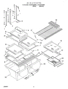 03 - Shelf parts for Whirlpool Refrigerator ET22RKXGN00 from AppliancePartsPros.com