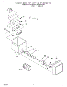 06 - Motor And Ice Container parts for Whirlpool Refrigerator ED22GWXFW00 from AppliancePartsPros.com