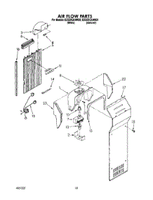 11 - Air Flow parts for Whirlpool Refrigerator ED25DQXAN00 from AppliancePartsPros.com
