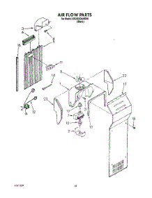 11 - Air Flow parts for Whirlpool Refrigerator ED25DQXAB00 from AppliancePartsPros.com