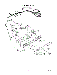 12 - Control parts for Whirlpool Refrigerator ED25DQXAB00 from AppliancePartsPros.com
