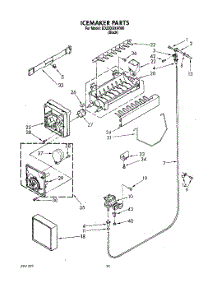 13 - Icemaker, Lit / Optional parts for Whirlpool Refrigerator ED25DQXAB00 from AppliancePartsPros.com