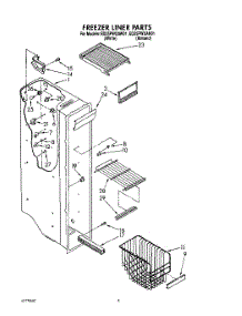 04 - Freezer Liner parts for Whirlpool Refrigerator ED25PWXAW01 from AppliancePartsPros.com
