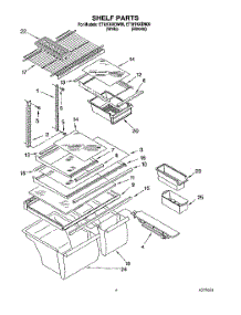 03 - Shelf parts for Whirlpool Refrigerator ET18TKXDN00 from AppliancePartsPros.com