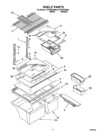 03 - Shelf parts for Whirlpool Refrigerator ET18TKXDW01 from AppliancePartsPros.com