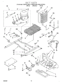 10 - Unit parts for Whirlpool Refrigerator GD22DFXFW00 from AppliancePartsPros.com