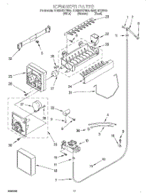 11 - Icemaker parts for Whirlpool Refrigerator GD22DFXFB00 from AppliancePartsPros.com