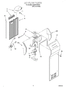 05 - Air Flow parts for Whirlpool Refrigerator GD22DKXFW00 from AppliancePartsPros.com