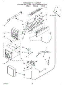 12 - Icemaker parts for Whirlpool Refrigerator GD25DFXFN00 from AppliancePartsPros.com