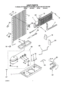 04 - Unit parts for Whirlpool Refrigerator ET17CKXJN00 from AppliancePartsPros.com