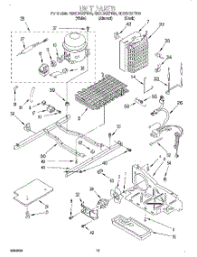 10 - Unit parts for Whirlpool Refrigerator GD22DQXFN00 from AppliancePartsPros.com