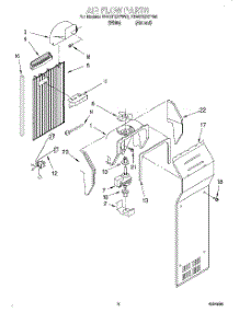 04 - Air Flow parts for Whirlpool Refrigerator ED20TQXFW00 from AppliancePartsPros.com