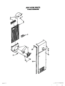 11 - Air Flow parts for Whirlpool Refrigerator ED22RQXXW00 from AppliancePartsPros.com