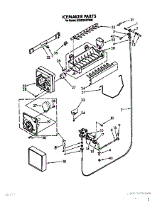 13 - Icemaker, Lit / Optional parts for Whirlpool Refrigerator ED22RQXXW00 from AppliancePartsPros.com