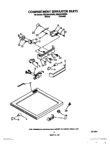 04 - Compartment Separator parts for Whirlpool Refrigerator EB22DKXWW00 from AppliancePartsPros.com
