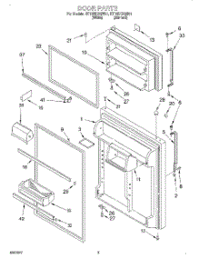 02 - Door parts for Whirlpool Refrigerator ET19RKXGW01 from AppliancePartsPros.com