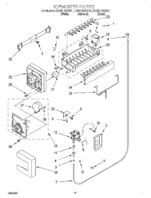 11 - Icemaker, Lit / Optional parts for Whirlpool Refrigerator ED20DBXEW01 from AppliancePartsPros.com