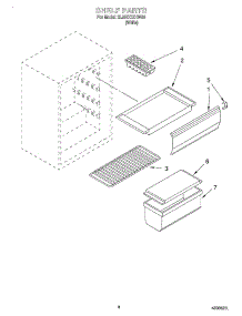 03 - Shelf parts for Whirlpool Refrigerator EL05CCXHW00 from AppliancePartsPros.com