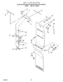 09 - Air Flow parts for Whirlpool Refrigerator ED20DBXEN00 from AppliancePartsPros.com
