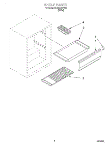 03 - Shelf parts for Whirlpool Refrigerator EL03CCXFW00 from AppliancePartsPros.com
