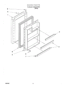 04 - Door parts for Whirlpool Refrigerator EL03CCXFW00 from AppliancePartsPros.com